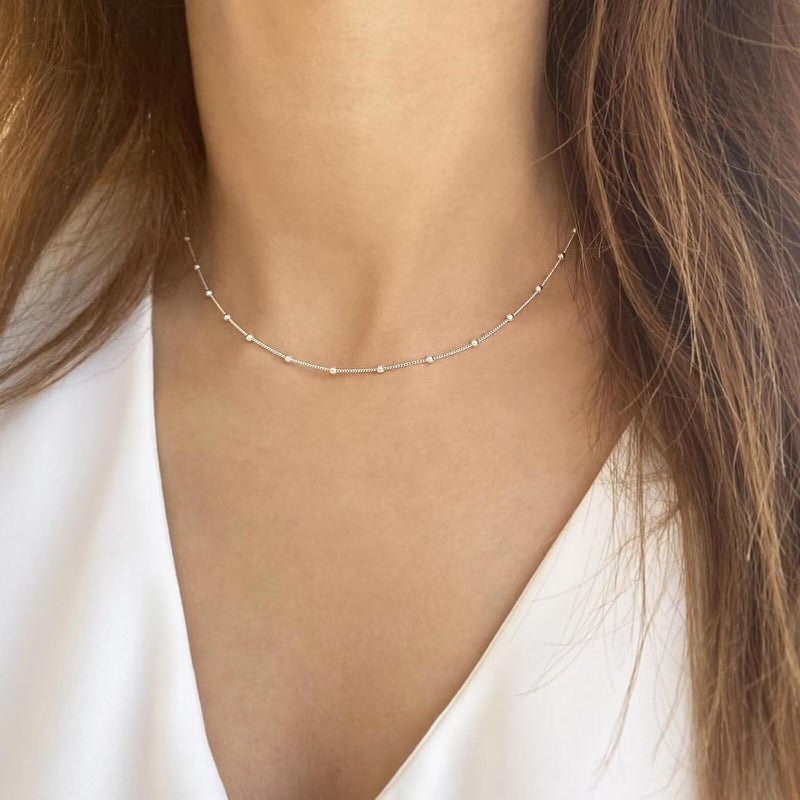 Yoosteel Valentines Gifts for Women - Layered Initial Necklaces for Women Trendy 14K Gold Plated Letter A-Z Necklace Gold/Silver Initial Necklace Stack Birthday Gifts for Teen Girls Jewelry - Image 4
